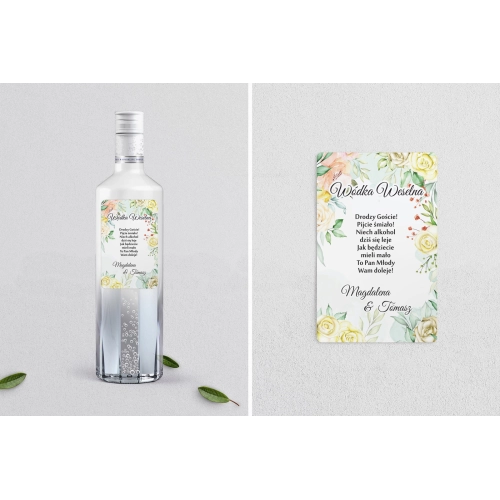 Naklejki na alkohol - Amelia - Motyw 1