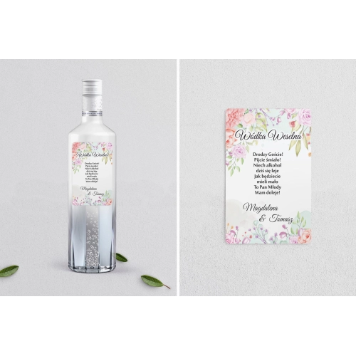 Naklejki na alkohol - Amelia - Motyw 2