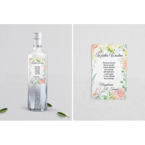 Naklejki na alkohol - Amelia - Motyw 3