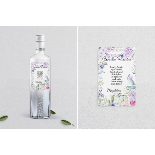 Naklejki na alkohol - Amelia - Motyw 4