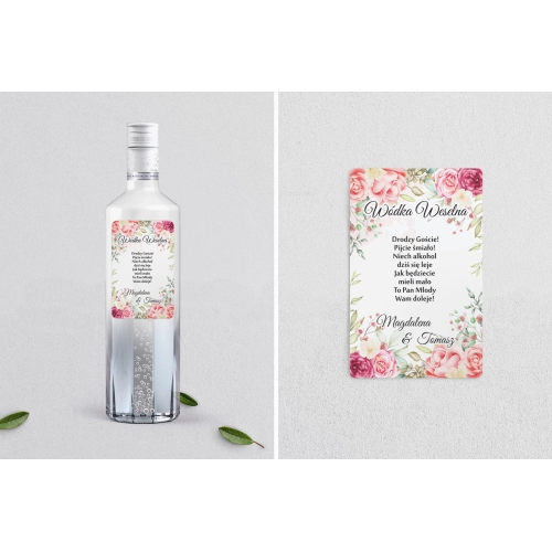 Naklejki na alkohol - Amelia - Motyw 5