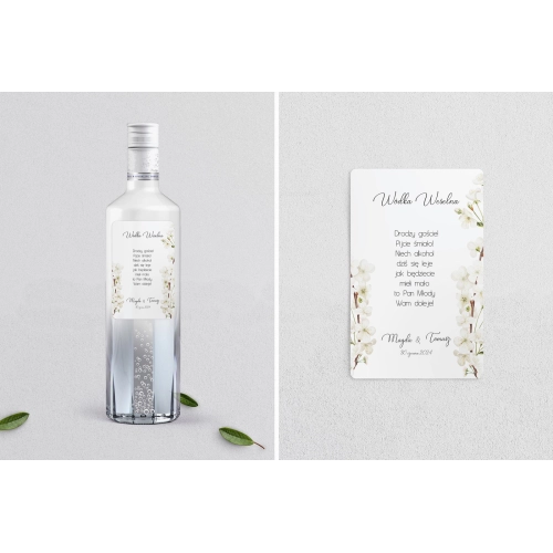 Naklejki na alkohol - Biały Czas - Motyw 1