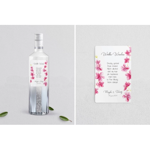 Naklejki na alkohol - Biały Czas - Motyw 3