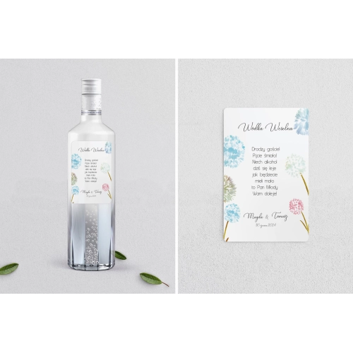 Naklejki na alkohol - Biały Czas - Motyw 4