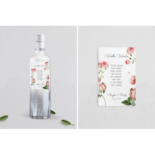 Naklejki na alkohol - Biały Czas - Motyw 5