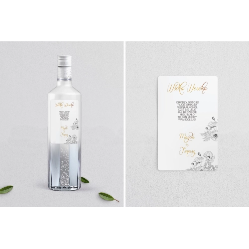 Naklejki na alkohol - Adore - Motyw 2