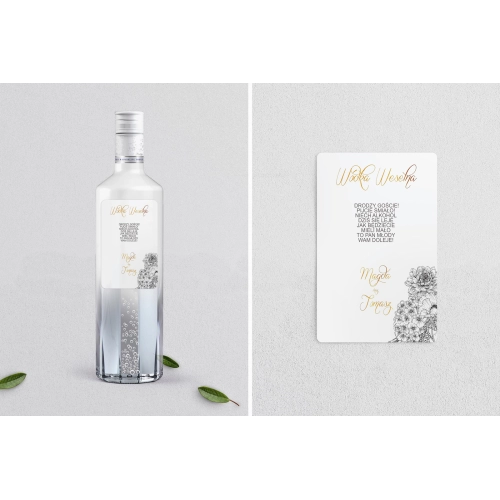 Naklejki na alkohol - Adore - Motyw 3