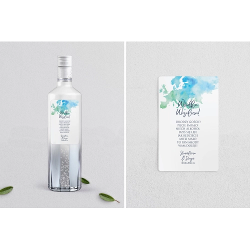 Naklejki na alkohol - Mapa Motyw 2