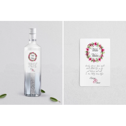 Naklejki na alkohol - Wianki Motyw 2