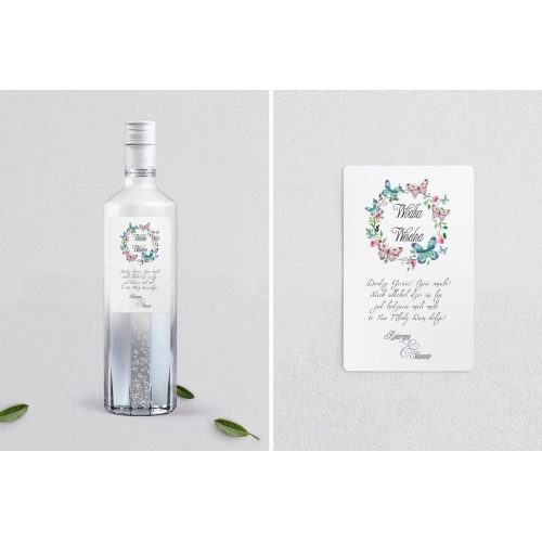 Naklejki na alkohol - Wianki Motyw 3