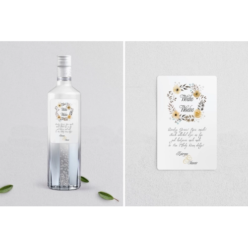 Naklejki na alkohol - Wianki Motyw 4