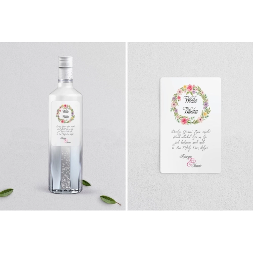 Naklejki na alkohol - Wianki Motyw 5