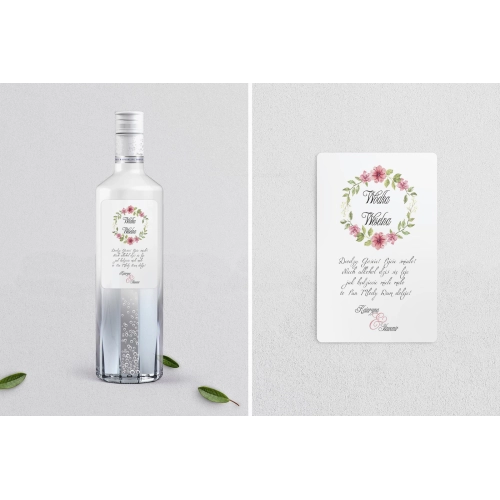 Naklejki na alkohol - Wianki Motyw 6