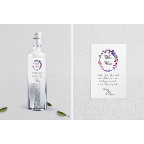 Naklejki na alkohol - Wianki Motyw 7