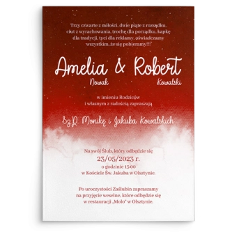 Zaproszenia ślubne Cloud - motyw 2