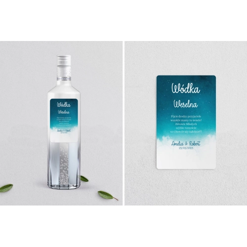 Naklejki na alkohol - Cloud Motyw 1