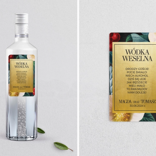 Naklejki na alkohol - Amore - Motyw 1