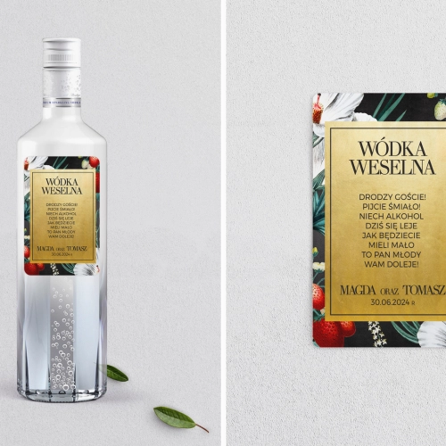 Naklejki na alkohol - Amore - Motyw 3