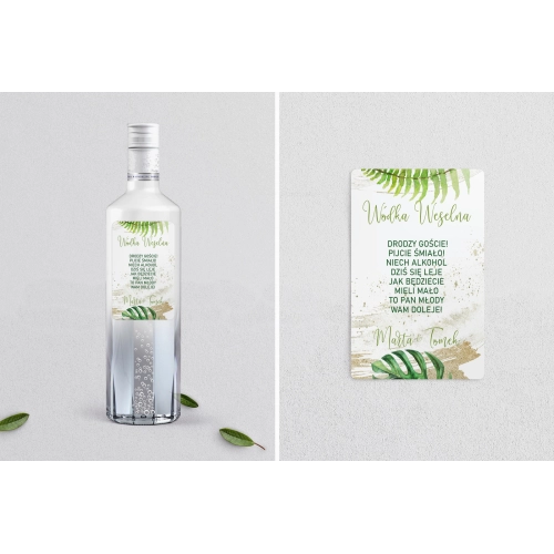 Naklejki na alkohol - Tropical Motyw 1