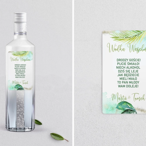 Naklejki na alkohol - Tropical Motyw 2