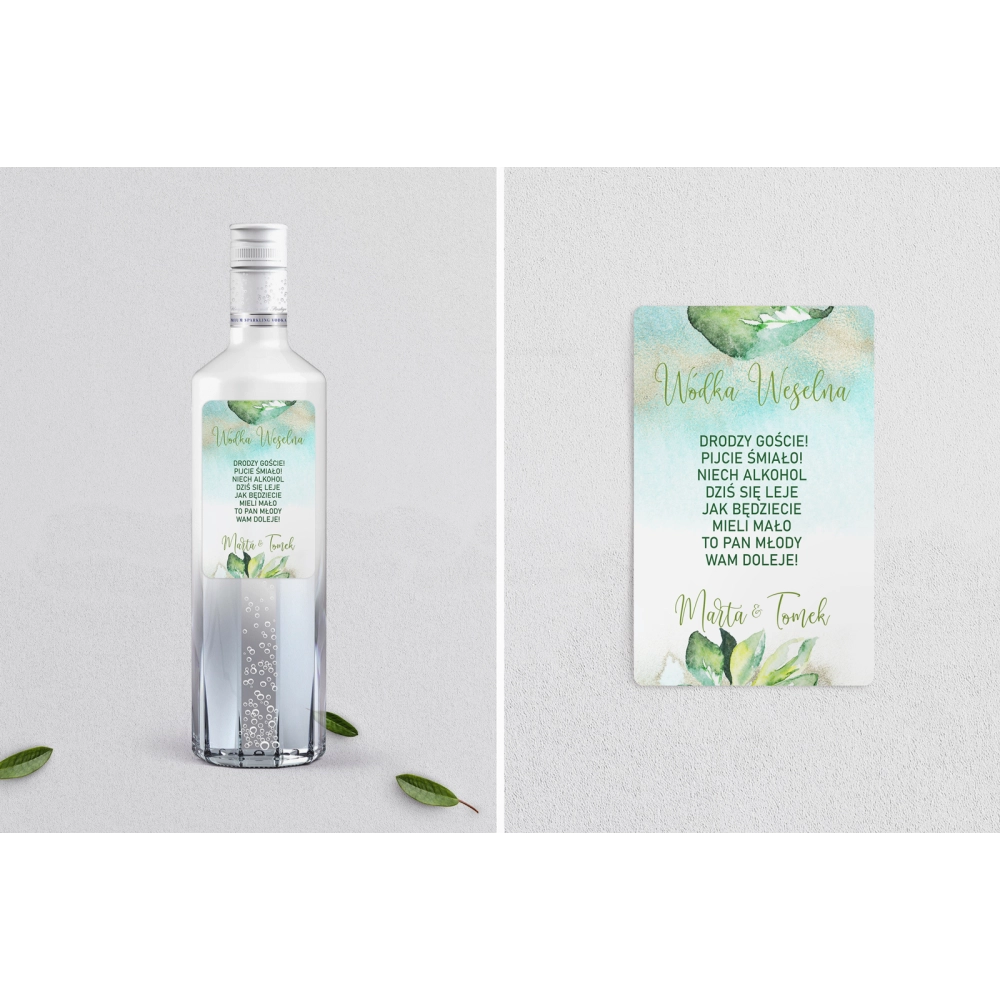 Naklejki na alkohol - Tropical Motyw 3