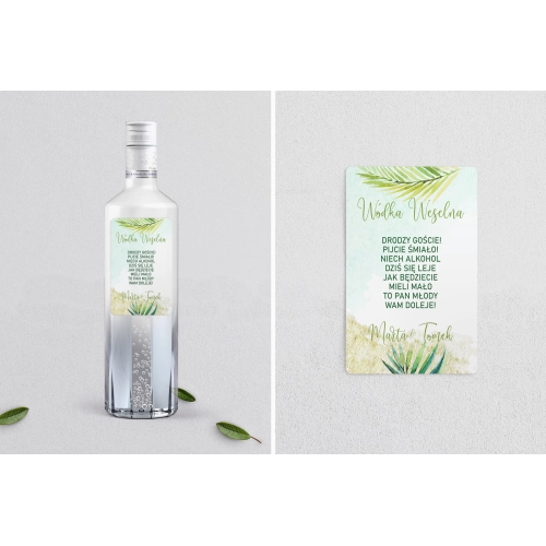 Naklejki na alkohol - Tropical Motyw 4