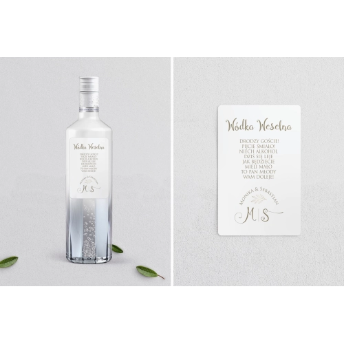 Naklejki na alkohol - Fiori Motyw 1