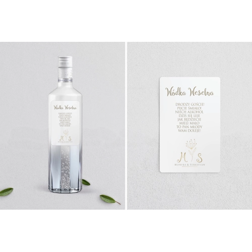 Naklejki na alkohol - Fiori Motyw 3