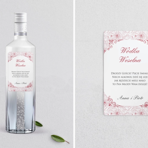 Naklejki na alkohol - Ornaments Motyw 2