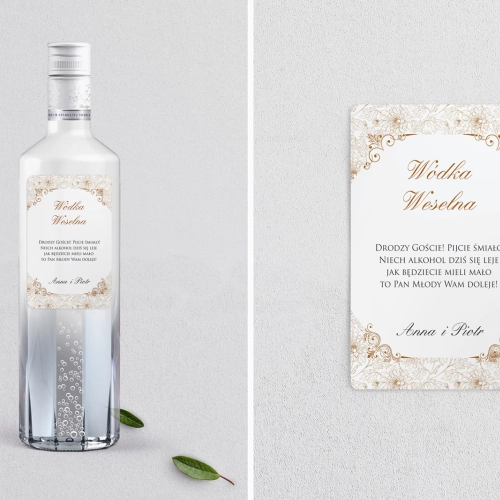 Naklejki na alkohol - Ornaments Motyw 4