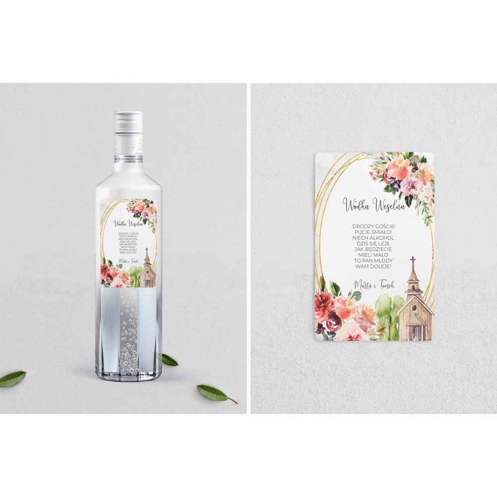 Naklejki na alkohol - Spring Love - Motyw 1