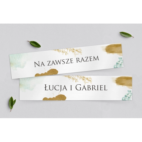 Tablice Rejestracyjne 2 szt. - Golden Green Motyw 2