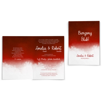 Zaproszenia ślubne Cloud - Składane Motyw 2