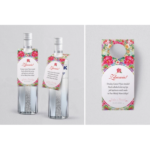 Zawieszka na alkohol oczko Pobieramy się Motyw 1