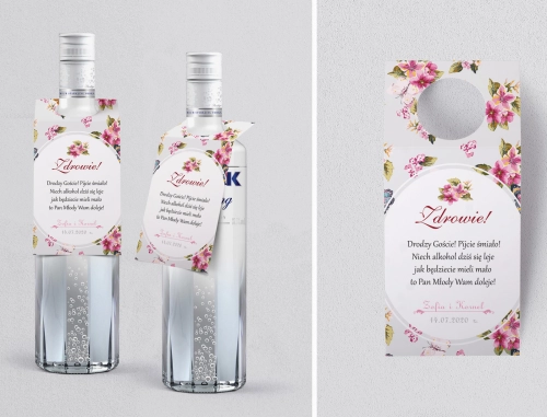 Zawieszka na alkohol oczko Pobieramy się Motyw 2