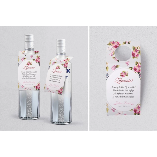 Zawieszka na alkohol oczko Pobieramy się Motyw 2