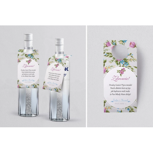 Zawieszka na alkohol oczko Pobieramy się Motyw 3