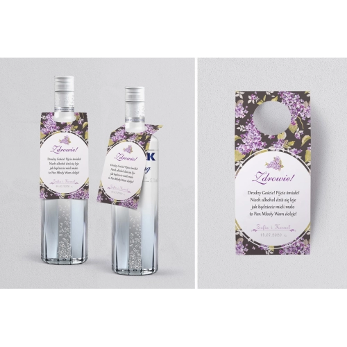 Zawieszka na alkohol oczko Pobieramy się Motyw 4