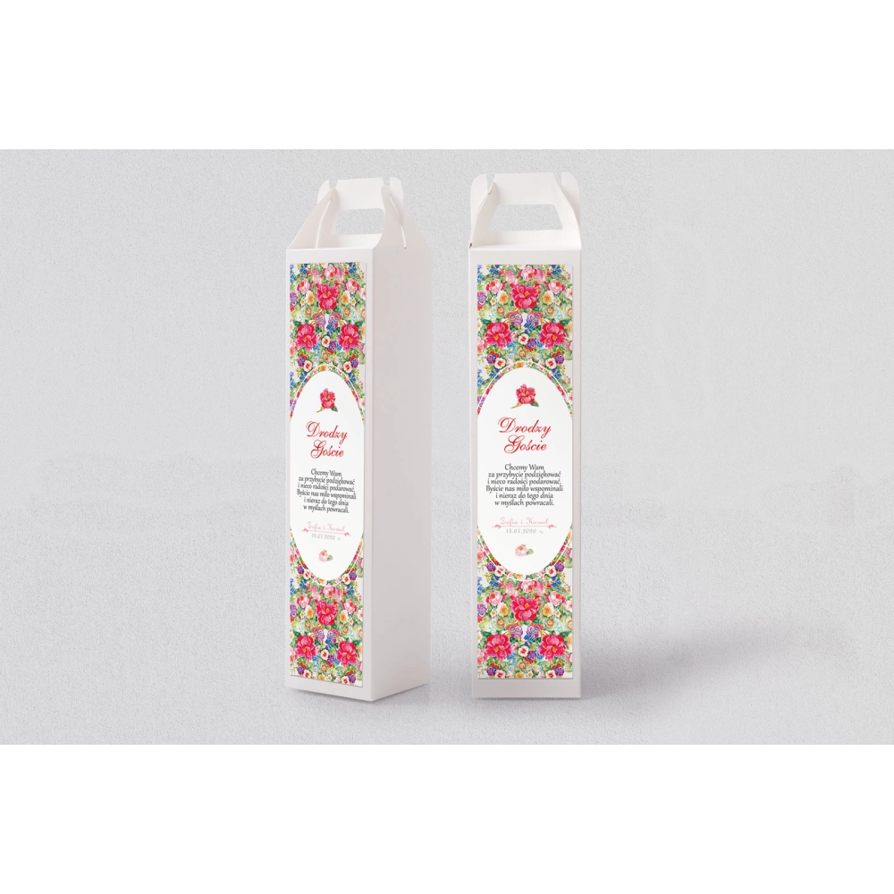 Pudełko na alkohol Pobieramy się Motyw 1