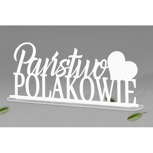 Napis na stół Pary Młodej - wzór 1