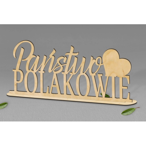 Napis na stół Pary Młodej - wzór 1