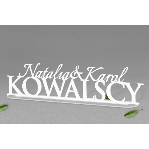 Napis na stół Pary Młodej - wzór 2