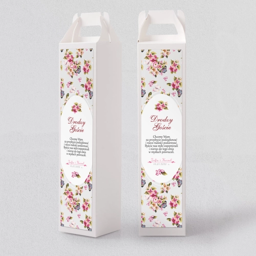 Pudełko na alkohol Pobieramy się Motyw 2