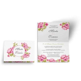 Zaproszenie ślubne Radosny Dzień - Motyw 2