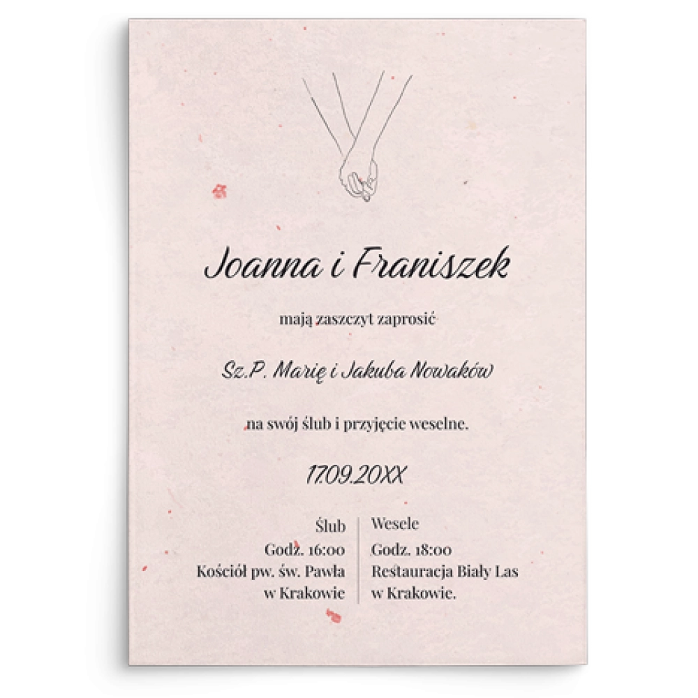 Zaproszenia ślubne Couple - Motyw 2