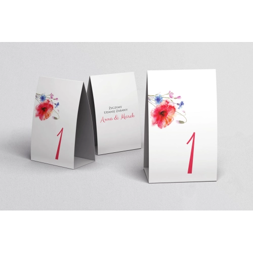 Numerki na stół Sweet Love Motyw 2