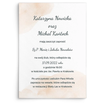 Zaproszenia ślubne True Love - Motyw 1