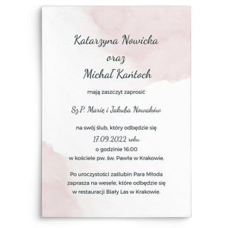 Zaproszenia ślubne True Love - Motyw 2