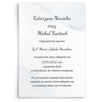 Zaproszenia ślubne True Love - Motyw 3