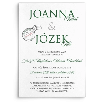 Zaproszenia ślubne Paszport - Motyw 3